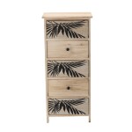 DumDekorace Komoda ZOFIA s 5 zásuvkami - boho design, 40 x 29 x 90 cm