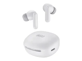 Rozbaleno - QCY MeloBuds HT16 bílá / Bezdrátová sluchátka s mikrofonem / TWS / ANC / Bluetooth 5.4 / IPX4 / dobíjecí box / rozbaleno (HT16 white.rozbaleno)