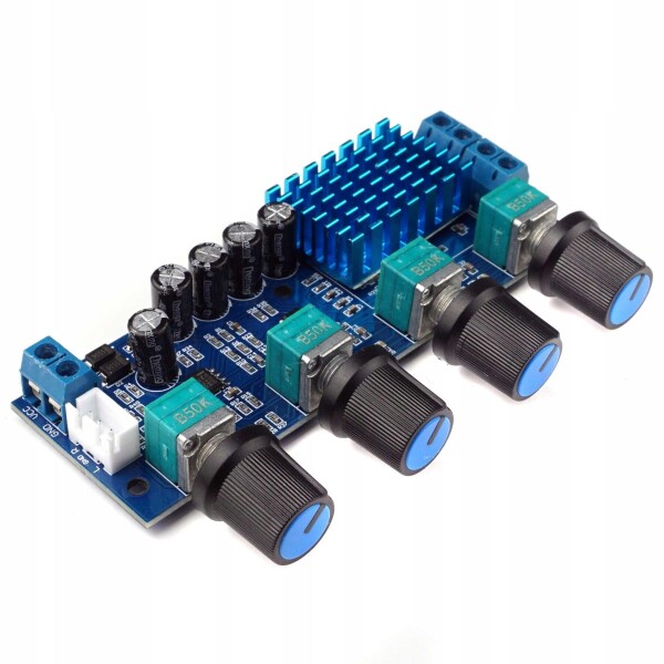 Audio stereo zesilovač s ekvalizérem - 2x50W, 12V-24V