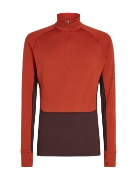 ICEBREAKER Mens 260 ZoneKnit LS Half Zip, Java/Agate/Cb (vzorek) velikost: M