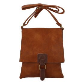Praktická dámská koženková crossbody Ariel, koňaková