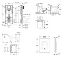 GROHE - Rapid SL Set předstěnové instalace, klozetu, sedátka SoftClose, tlačítka Skate Cosmopolitan a sady pro vhazování tablet, Triple Vortex, alpská bílá SANI11BB3148