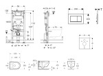 GEBERIT - Duofix Set předstěnové instalace, klozetu Oudee Vortex a sedátka softclose, tlačítko Sigma30, matná černá/černá SANI11CA5144B