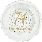 74. narozeniny balónek kruh Balonky.cz 74. narozeniny balónek kruh Balonky.cz