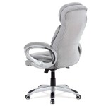 Kancelářské křeslo, houpací mechanismus, stříbrná látka, KA-G198 SIL2
