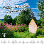 Nástěnný kalendář 2026 Helma - Kadibudky, 30 x 30 cm