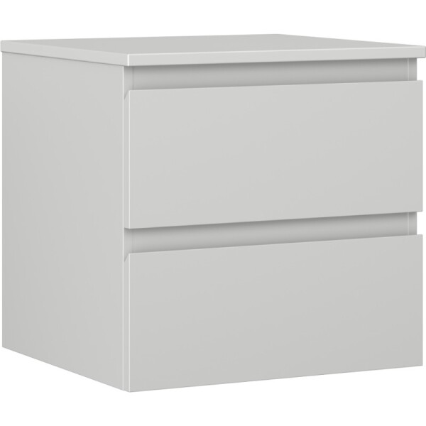 MEXEN/S - Orio koupelnová skříňka pod umyvadlo 50 cm s deskou, 2 zásuvky, šedá mat 91A10-05047-2-BFFC62