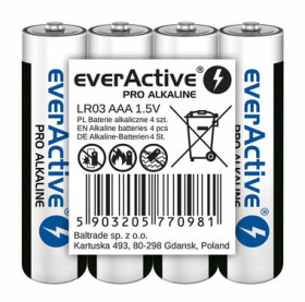 EverActive Pro Alkalické baterie AAA (LR03) 4ks (LR03PRO4T)