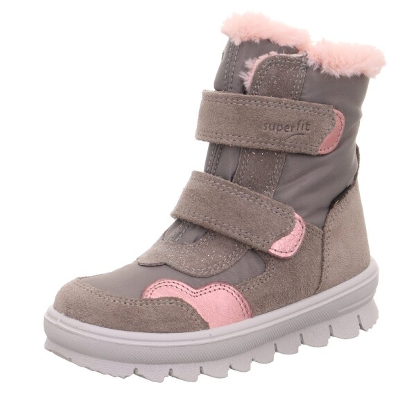 Dívčí zimní boty FLAVIA Grey/Pink GTX Superfit 1-000229-2500 - 34