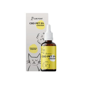 Cure Point CBD PET 5% Olej pro psy Chicken 10ml / s kuřecí příchutí (BG-PET08)