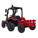 Mamido Dětský elektrický traktor BLAST s přívěsem 2x200W červený