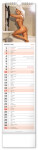 Nástěnný kalendář vázankový/kravata 2026 NOTIQUE - Spicy Girls, 12 x 48 cm