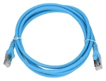 Extralink Cat.6A S/FTP modrá / Patch kabel / RJ-45 / 2 m / 10 Gbit/s / LSZH