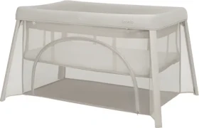 LIONELO Postýlka cestovní Mila 2v1 Beige Cream / Skládací / Hmotnost 7,8 kg / Matrace 4 cm (LO-MILA BEIGE CREAM)