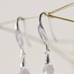 Royal Fashion stříbrné pozlacené náušnice Swarovski DES0241-WG