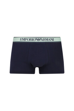 Pánské boxerky 3Pack 112130 4R717 tm. modré se zelenou Emporio Armani