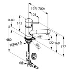 KLUDI - Scope Páková dřezová baterie, chrom 339320575