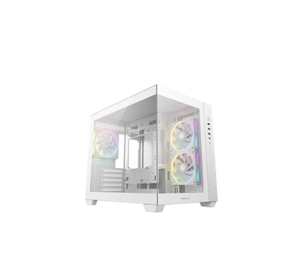 DEEPCOOL Case CG330 3F, mATX, Průhledná bočnice, 3x120mm ARGB Fan, bílá EDF_1808123