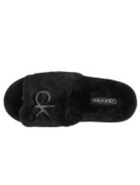 Dámské domácí pantofle SLIPPER SANDAL FUR HW0HW00634-BAX Calvin Klein černá 36