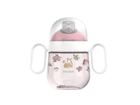 Little Dutch Hrnek s pítkem 200 ml Fairy Garden růžová / od 6 měsíců (108017065406LD)