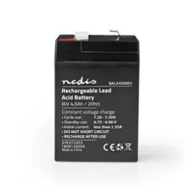 Nedis Dobíjecí olověný akumulátor / Olověné / Dobíjecí / 6 V / 4500 mAh (BALA45006V)