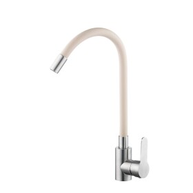 VELAZO - Kuchyňská baterie s flexibilním výtokem béžová/ ocel VELAZ8105SBE