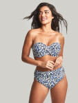 Swimwear Serengeti Midi Gather Brief blue animal SW1656