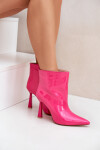 Lakovane Botky Na Špičce Vkládací Fuchsie Seliri 40