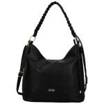 Moderní dámská koženková kabelka na rameno Bonnie, černá
