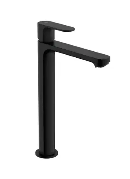 Hansgrohe Rebris S - Baterie pro umyvadlovou mísu | s výpustí | CoolStart | EcoSmart | matná černá (72590670)