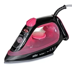 Braun TexStyle 1 SI 1070PU černo-fialová / Napařovací žehlička / 2000 W / 130 g/min / keramická podrážka (SI1070PU)