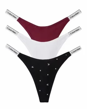 Dámská tanga Calvin Klein QD5394 DIPPED THONG