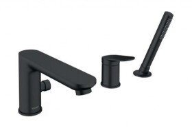 DURAVIT - Wave Baterie na okraj vany, 3-otvorová instalace, matná černá WA5260000046