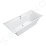 VILLEROY & BOCH - Squaro Edge 12 Vana Duo, 1700x750 mm, Quaryl, bílá UBQ170SQE2DV-01