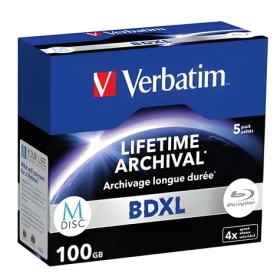 Verbatim M-Disc BD-R XL 100GB 5ks / Blu-ray médium / 4x / archivační / jewel case (43849)