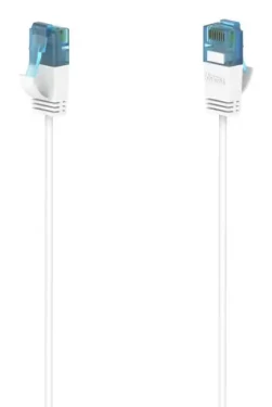 Hama 200690 Flexi-Slim bílá / Cat6a U/UTP / RJ45 / 3 m / 10 Gb/s / tenký (200690)