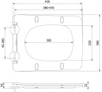 MEXEN - Vera WC sedátko Soft Close slim, duroplast, černá mat 39164085