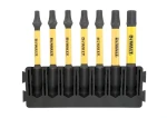 DeWalt sada prodloužených bitů T 7 ks / Sada bitů / 57 mm / T15, T20, T25, T30, T40 (DT70825)