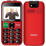 EVOLVEO EasyPhone EB + stojánek červená / 2.4" / 0,3 MP / SOS / microSDHC (EP-850-EBR)