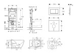 GEBERIT - Duofix Set předstěnové instalace, klozetu Gaia a sedátka softclose, tlačítko Sigma30, bílá/chrom SANI11CA3123B
