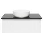 Koupelnová skříňka s žulovou deskou SAT Evolution 98x30x44,8 cm bílá mat SATEVO100WMZ SATEVO100WMZ