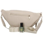 Trendy dámská koženková ledvinka Ebina, tmavě béžová