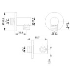 INVENA - Vyústění sprchy – round SC-P1-038-G