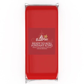 SweetArt potahovací a modelovací hmota vanilková Red (1 kg)