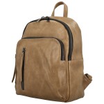 Trendy dámský koženkový kabelko-batoh Olefir, khaki
