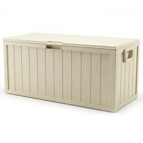 Zahradní úložný box 112x49x54cm, plast, béžová, AZB-G2075 CRM