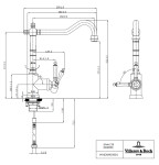 Dřezová baterie Villeroy & Boch Avia 2.0, 924000LC, nerez 924000LC