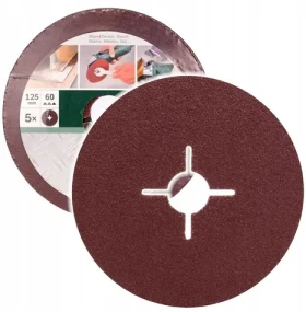 BOSCH Brusný papír 125 mm / Brusný papír / Pro úhlové brusky / 5 ks (2609256251)