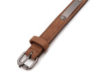 Cookie kožený obojek pro psa | 31 - 60 cm Barva: Béžová, Obvod krku: 41 - 51 cm, Šířka: 2,5 cm