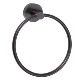 SAPHO - X-ROUND BLACK držák ručníků kruh, černá mat XR411B
